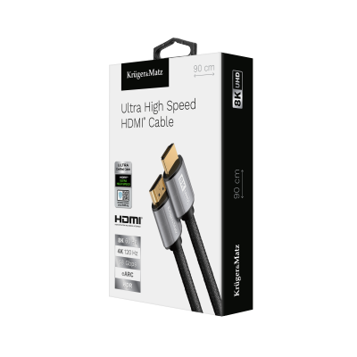 Kabel HDMI-HDMI 2.1 8K 0,9 m Kruger&amp;Matz
