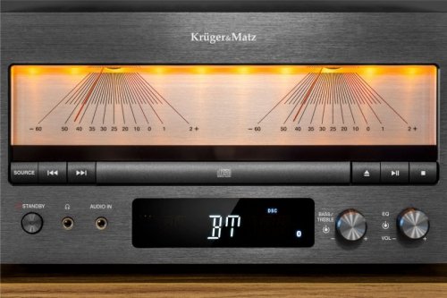 Wieża HiFi Kruger&amp;Matz KM1995 (Wzmacniacz klasy A, CD, USB,  Bluetooth, radio cyfrowe DAB+, FM)