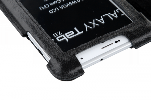 Etui czarne dedykowane do Samsung Galaxy Tab P3100 (skóra naturalna)