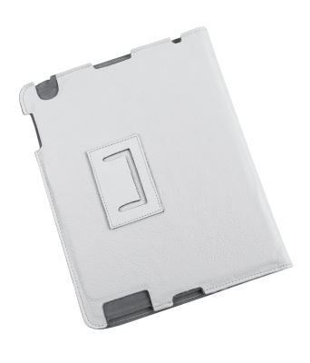 Etui dedykowane do Apple iPad 2 skóra białe naturalna