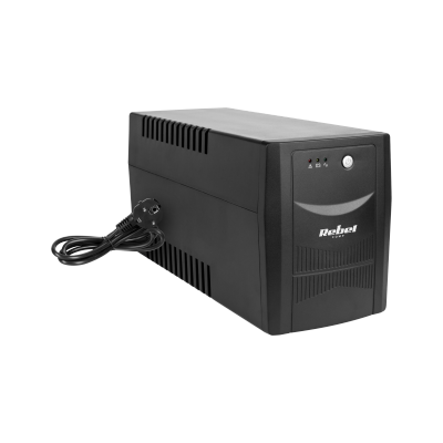 Zasilacz awaryjny UPS REBEL model Micropower 2000 (offline, 2000 VA / 1200 W, 230 V, 50 Hz)