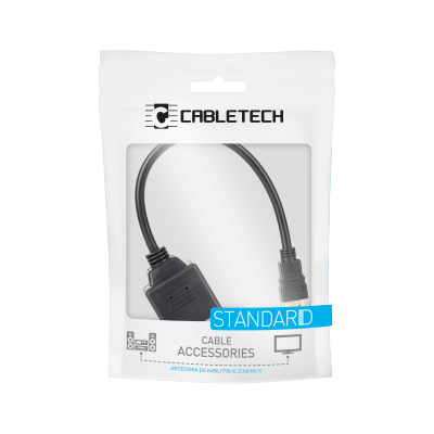 Adapter wtyk HDMI - 2x gniazdo HDMI 20 cm