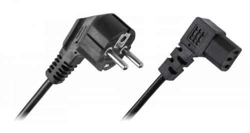 Kabel zasilający sieciowy do komputera kątowy 3m
