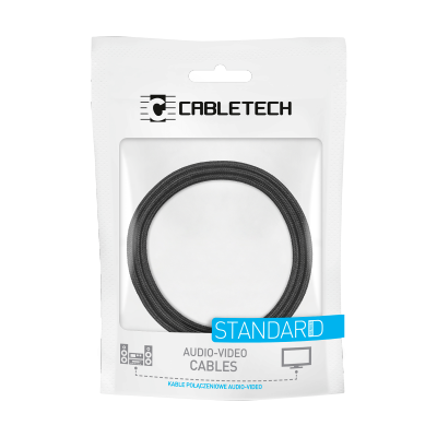 Kabel wtyk USB A/C - wtyk USB C/lightning (2+2) 1m