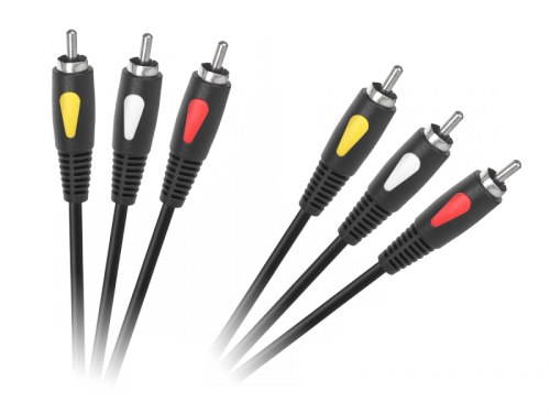 Kabel 3RCA-3RCA 1.0m Cabletech Eco-Line