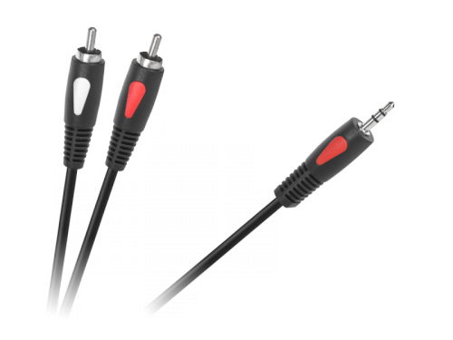 Kabel wtyk jack 3.5 - 2RCA 1.8m Cabletech Eco-Line