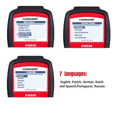 Miernik diagnostyczny, skaner OBD2  Konnwei KW808