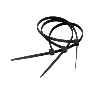 Opaska zaciskowa 4,8 mm/25 cm czarna Cabletech 100szt.