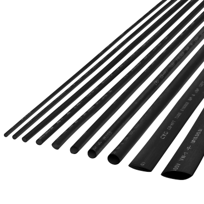 Rurka termokurczliwa 8,0 mm-1 m czarna Rebel