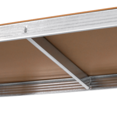 Regał metalowy magazynowy 180x90x40 srebrny  Rebel