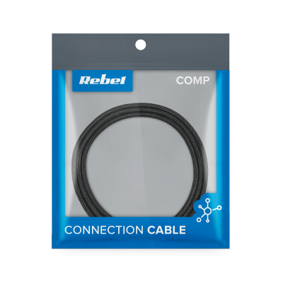 Kabel USB - Lightning REBEL 100 cm czarny