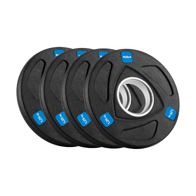 Obciążenie żeliwne olimpijskie gumowane zestaw 4x1.25kg, otwór 51mm , REBEL ACTIVE