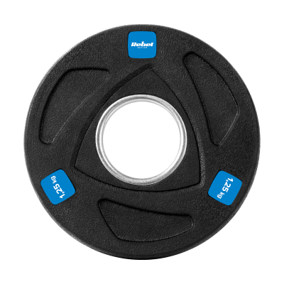 Obciążenie żeliwne olimpijskie gumowane zestaw 30kg ( 8x1.25kg + 4x2.5kg + 2x5kg ), otwór 51mm , REBEL ACTIVE