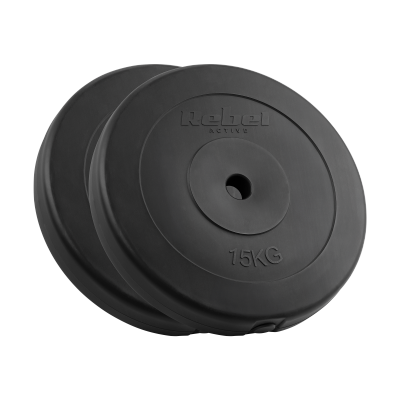 Obciążenie bitumiczne zestaw 2x15kg, otwór 31mm, talerz klasyczny, REBEL ACTIVE