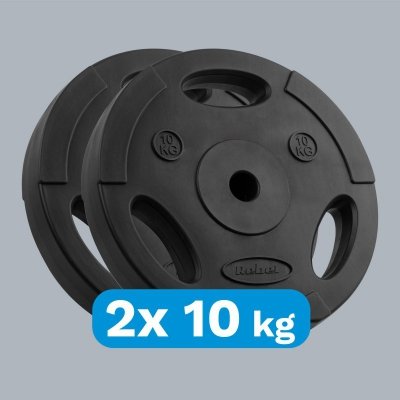 Obciążenie bitumiczne zestaw 2x10kg, otwór 31mm, talerz z uchwytami, REBEL ACTIVE
