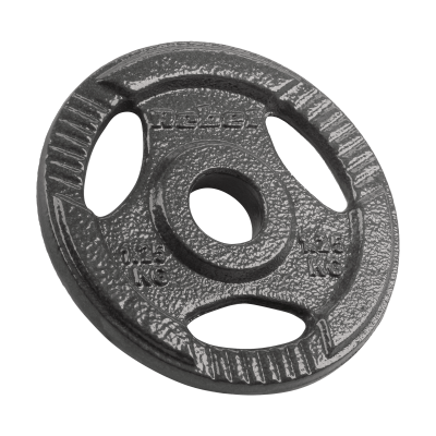 Obciążenie żeliwne zestaw 4x1.25kg, otwór 31mm, talerz z uchwytami, REBEL ACTIVE
