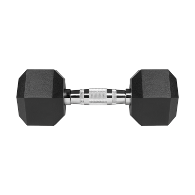 Hantle żeliwne gumowane HEX 2x7.5 kg REBEL ACTIVE