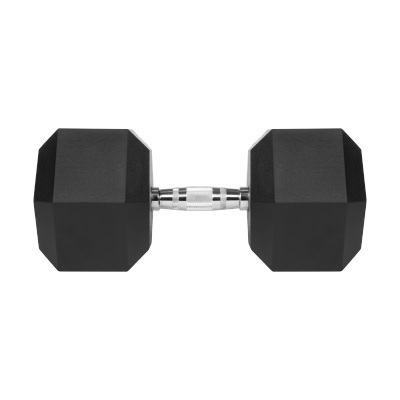 Hantel żeliwny gumowany HEX 40 kg REBEL ACTIVE