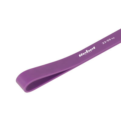 Guma do ćwiczeń lateksowa - Power Band PL-4, fioletowa 20-45 kg  REBEL ACTIVE