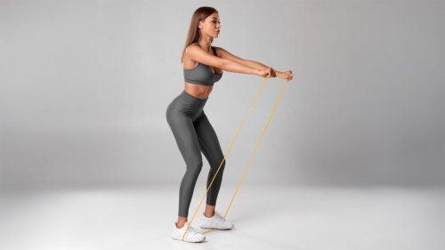 Guma do ćwiczeń lateksowa - Power Band PL-4, fioletowa 20-45 kg  REBEL ACTIVE