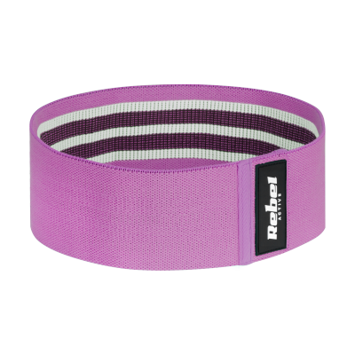 Zestaw gum do ćwiczeń materiałowy - Mini Band M, 27-55 kg, 3 gumy materiałowe, REBEL ACTIVE