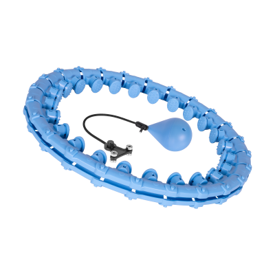 Smart Hula Hop odchudzające koło z wypustkami i obciążeniem 50cm, niebieskie, REBEL ACTIVE