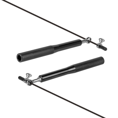Skakanka bokserska aluminiowa z matalowym łożyskiem 300cm regulowana, REBEL ACTIVE