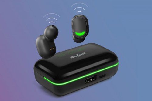 Słuchawki bezprzewodowe dokanałowe z powerbank Rebel SN-E10