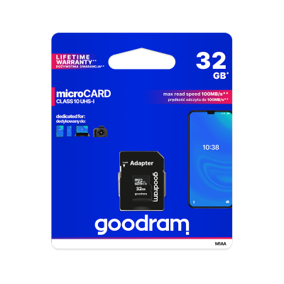 Karta pamięci microSD 32GB UHS-I Goodram z adapterem