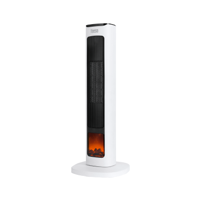 Termowentylator kolumnowy PTC Teesa  z funkcją imitacji kominka.