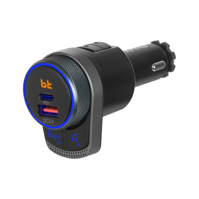 Transmiter samochodowy FM z funkcją bluetooth.