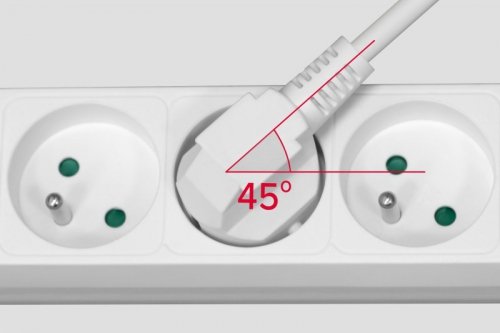 Przedłużacz sieciowy Rebel  3 gniazda + 2 gniazda USB, z wyłącznikiem - 3m