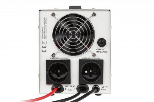 Zasilacz awaryjny KEMOT PROsinus-1000 przetwornica z czystym przebiegiem sinusoidalnym i funkcją ładowania 12V 230V 1000VA/700W