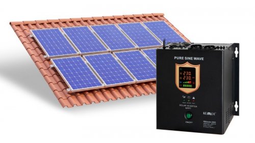 Przetwornica solarna naścienna ( inwerter )  KEMOT PROsolar-2500 ( 24V 230V 25000VA/1800W )