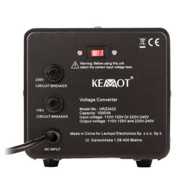Konwerter napięcia KEMOT 800 W / 1000 VA
