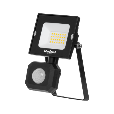 Reflektor Led 20W z sensorem zmierzchu i ruchu , 6500K, 230V