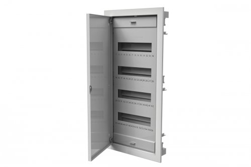 Rozdzielnica modułowa 4x12 podtynkowa z metalowymi drzwiami IP40 (C.1548)