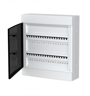 Rozdzielnica modułowa natynkowa plastikowa S-36 2x18 IP40 C.1336/2-P Pawbol