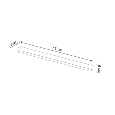 Kinkiet PINNE 117 czarny 3000K