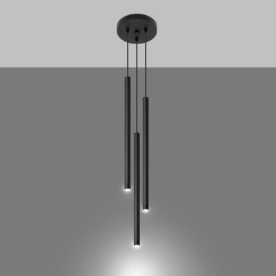 Lampa wisząca PASTELO 3P czarna