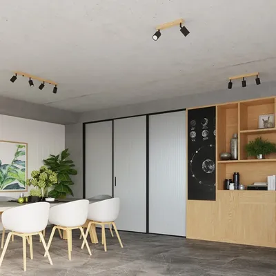 Plafon VERDO 4 czarny