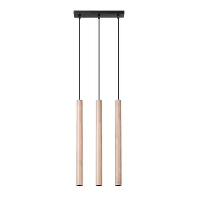 Lampa wisząca PASTELO 3L drewno