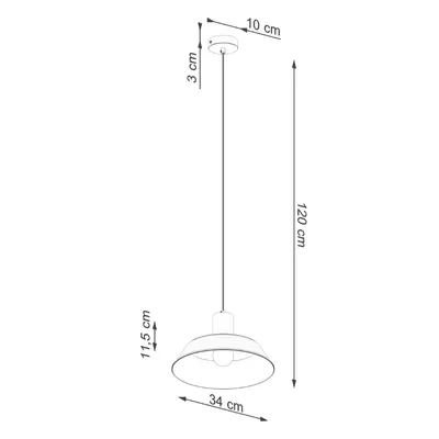 Lampa wisząca FANO biała