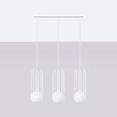 Lampa wisząca BRINA 3L biała