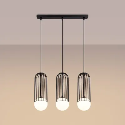 Lampa wisząca BRINA 3L czarna