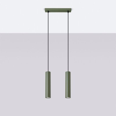 Lampa wisząca LAGOS 2 zielona oliwka