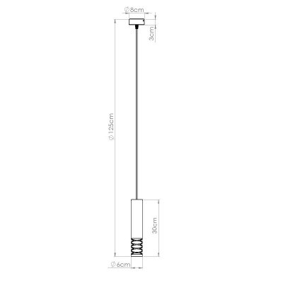 Lampa wisząca LAMI 1 biały