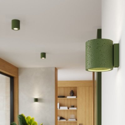 Kinkiet ORBIS beton zielona oliwka