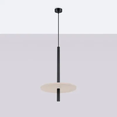 Lampa wisząca FELTRO 1 czarna/beżowa