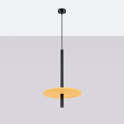 Lampa wisząca FELTRO 1 czarna/żółta